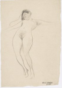 腕を伸ばしてホバリング 作： Gustav Klimt